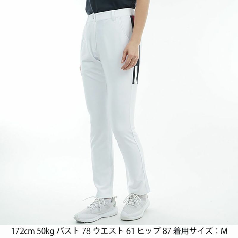 【TOMMY HILFIGER】トミーヒルフィガー レディース サイドラインロゴ ロングパンツ THLA513