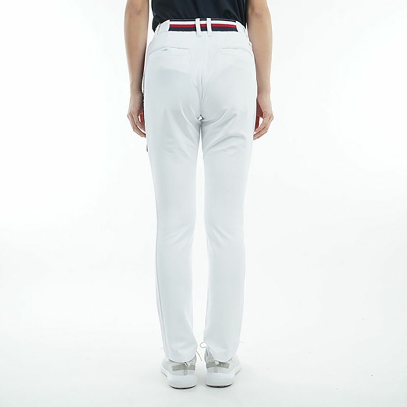 【TOMMY HILFIGER】トミーヒルフィガー レディース サイドラインロゴ ロングパンツ THLA513