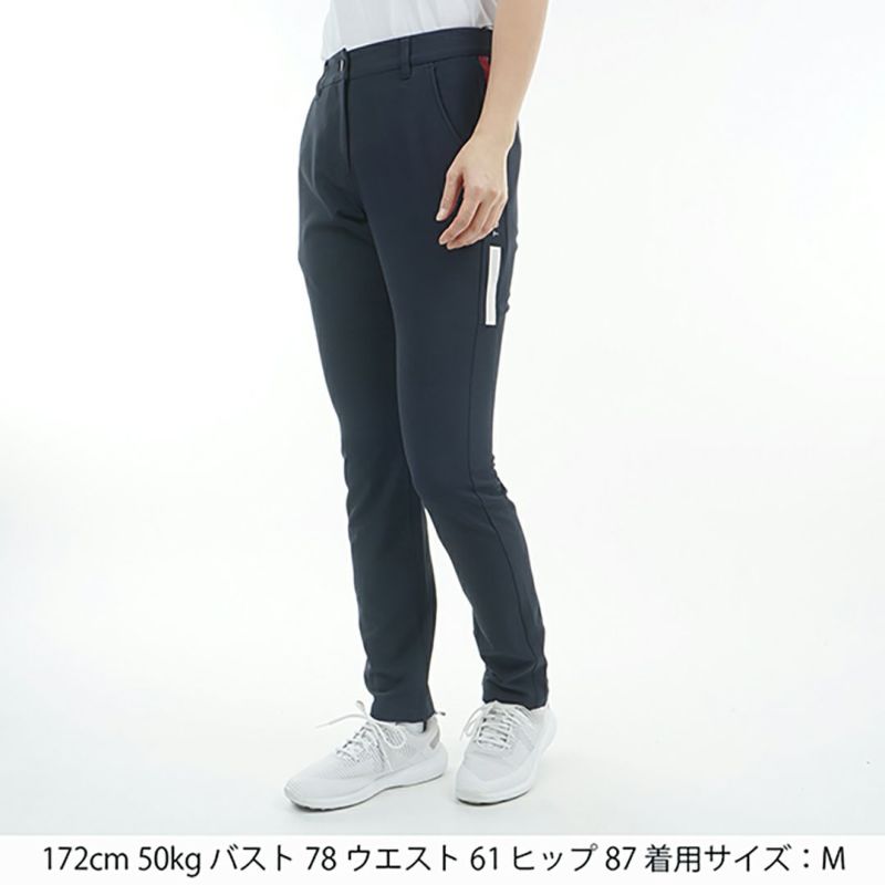 【TOMMY HILFIGER】トミーヒルフィガー レディース サイドラインロゴ ロングパンツ THLA513
