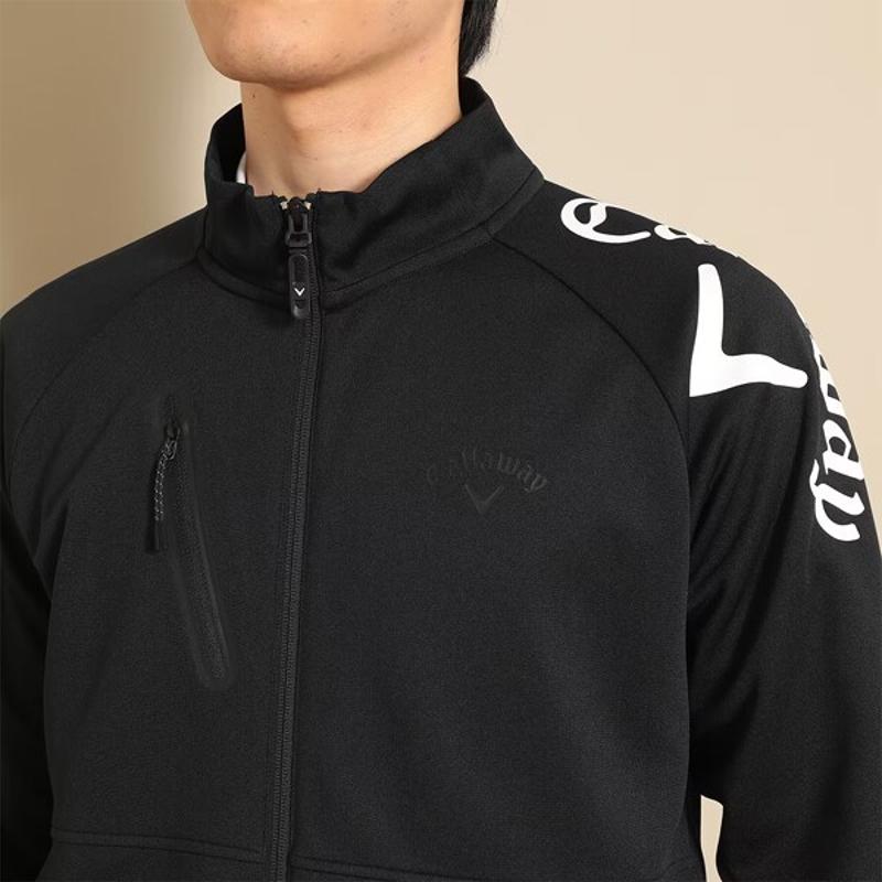 Callaway メンズウェア ダンボールフルジップスウェット C23117100 グレー ゴルフ用品,メンズウェア,ゴルフウェア,ブルゾン,フリース,ジャケット,ストレッチ素材,キャロウェイ,春夏,2023モデル