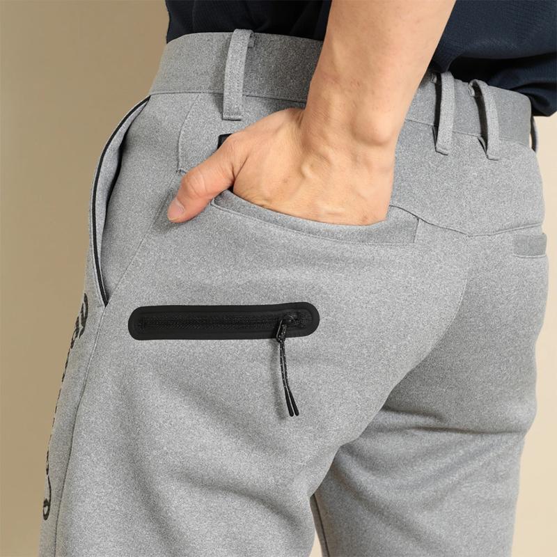 C23226102 ロングパンツ 2023 秋冬モデル ゴルフ用品,メンズウェア,ゴルフウェア,パンツ,ズボン,ストレート,ダンボール素材,ジョガーパンツ,ロゴプリント,ネイビー,グレー,キャロウェイ,秋冬,2023モデル