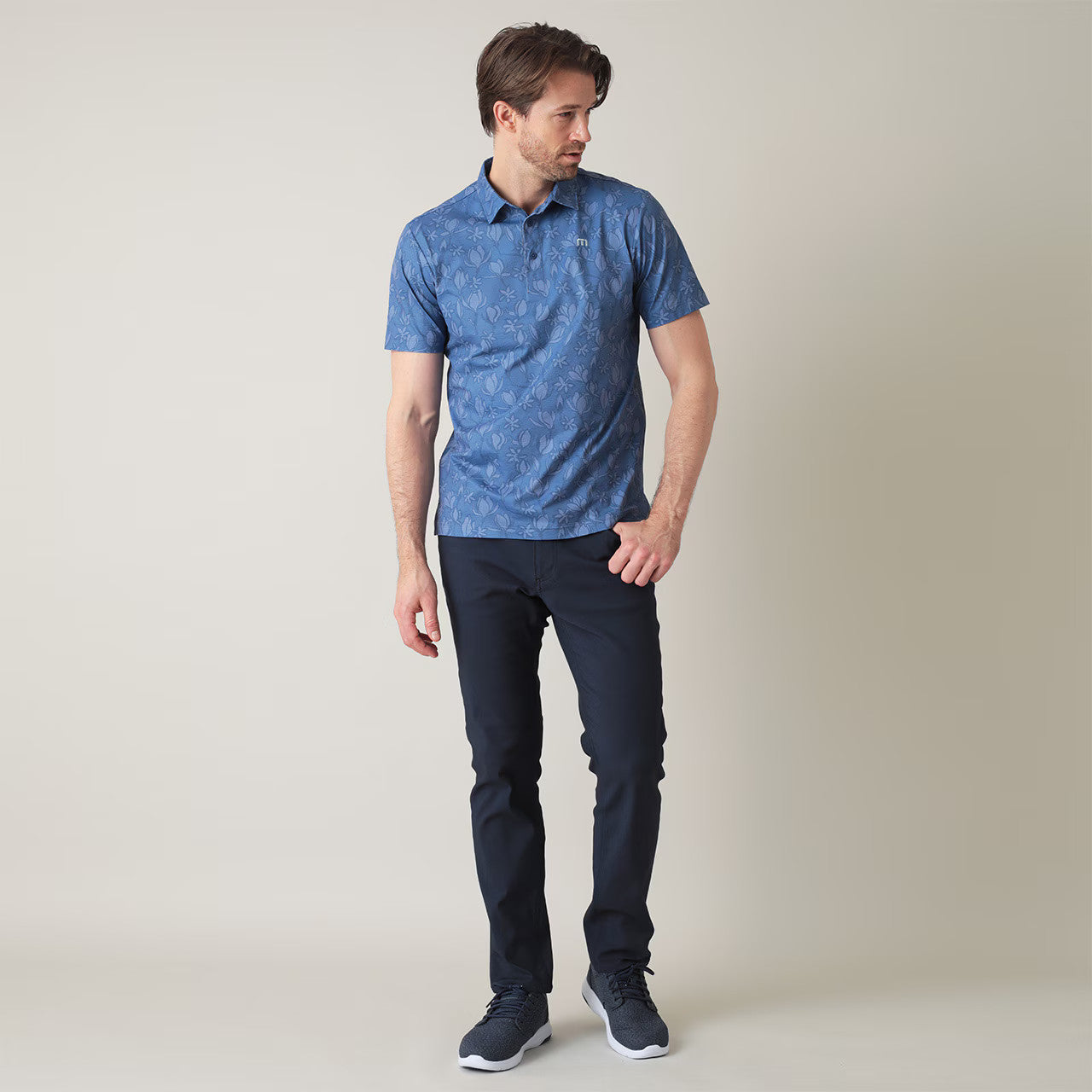 【Travis Mathew】トラヴィスマシュー フラワープリント 半袖ポロ(MENS) 7AM014