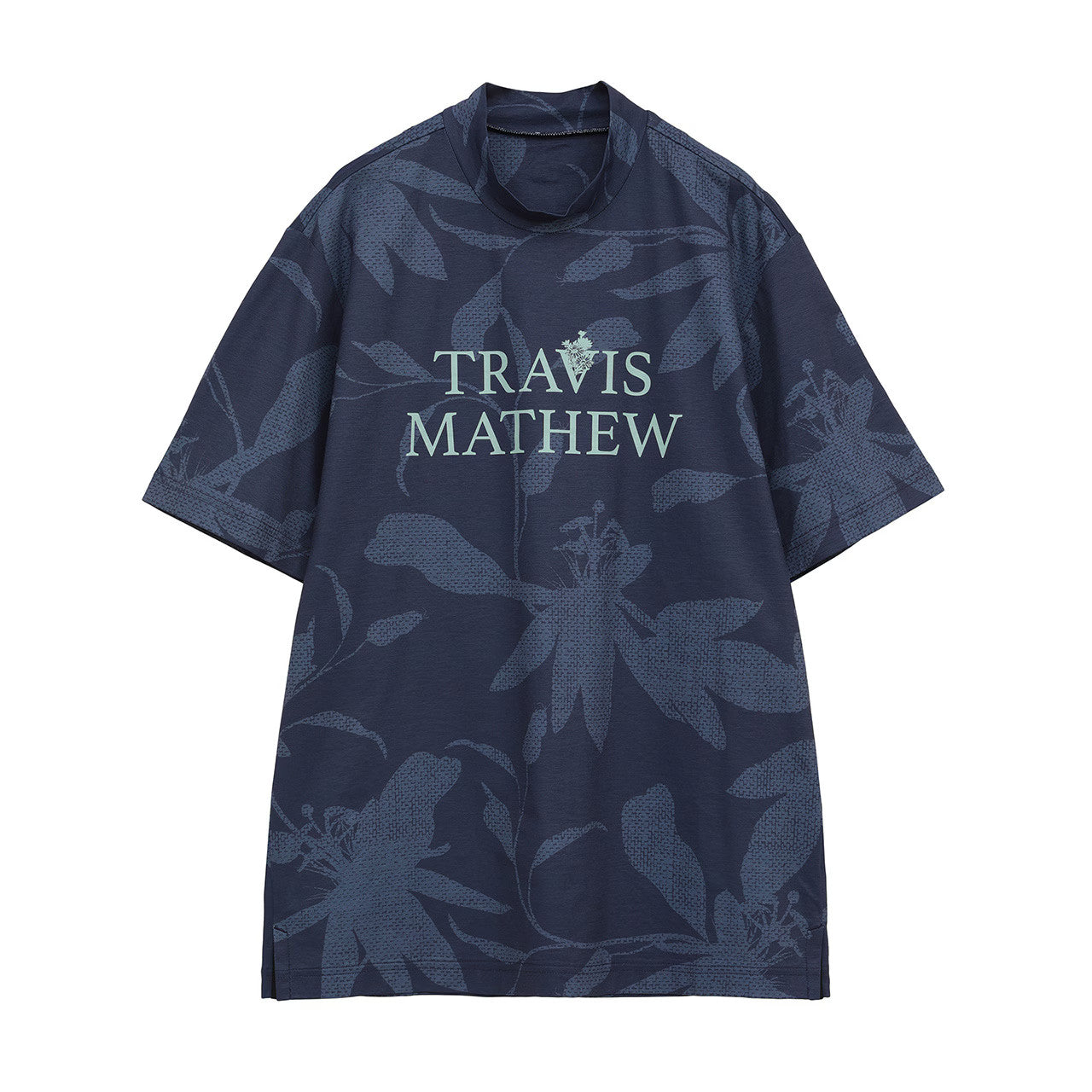 【Travis Mathew】トラヴィスマシュー フラワー柄 半袖 モックネック(MENS) 7AM012