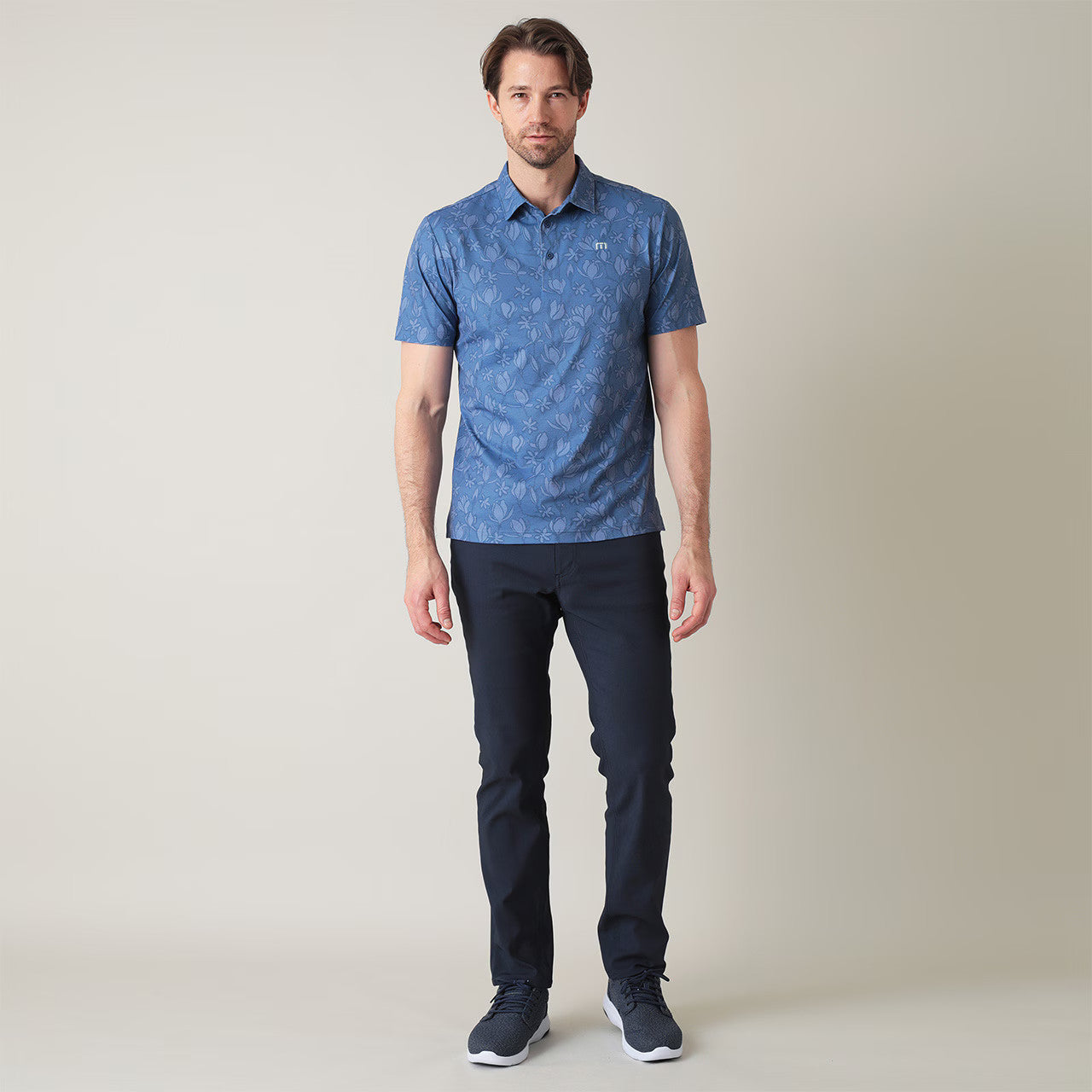 【Travis Mathew】トラヴィスマシュー フラワープリント 半袖ポロ(MENS) 7AM014