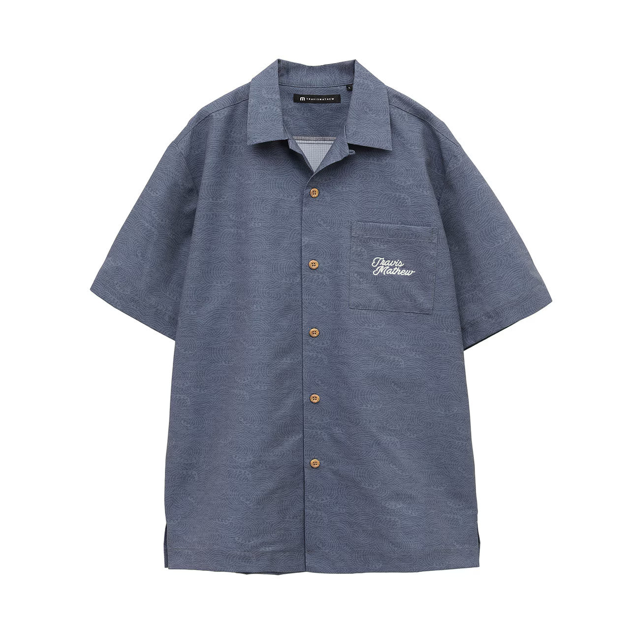 Travis Mathew】トラヴィスマシュー DOT AIR ウェーブ総柄 開襟