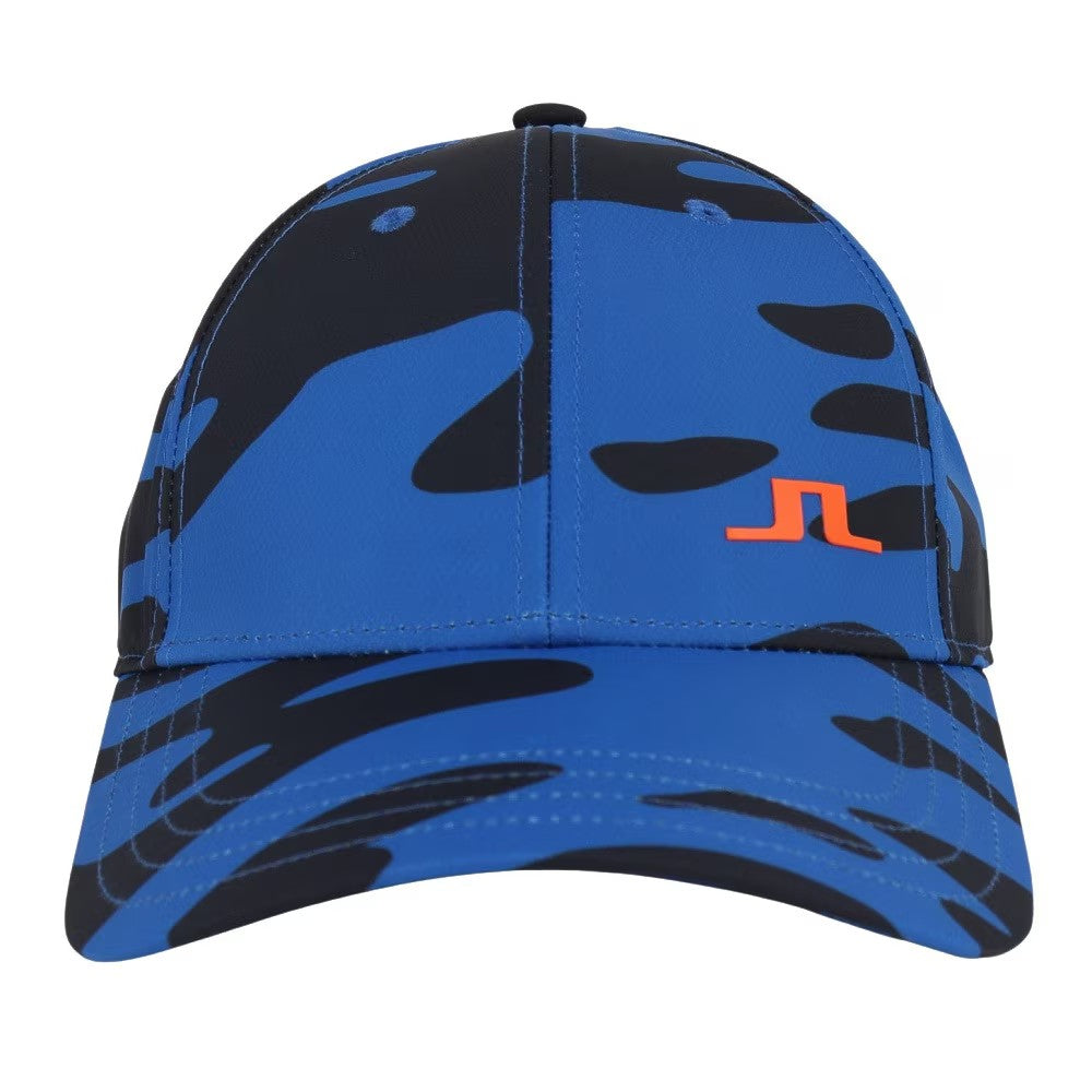 【J.LINDEBERG】ジェイ・リンドバーグ 帽子 Jim Print キャップ ブルー 073-51334-099
