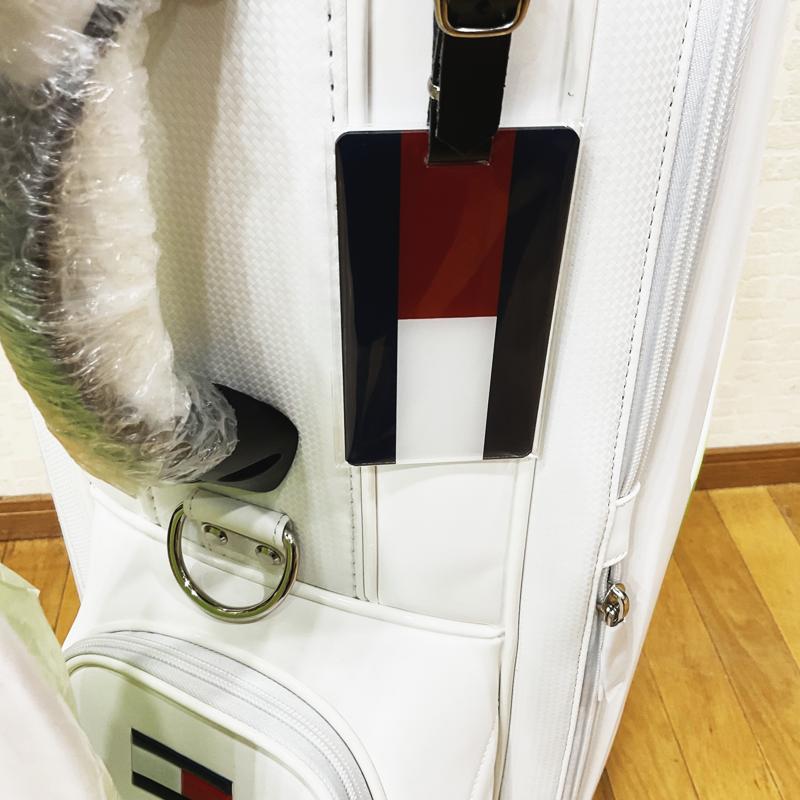 キャディバッグ【Tommy Hilfiger】トミーヒルフィガー キャディバッグ THMG3FC3 23FW 9.5型 ホワイト ゴルフ用品,キャディバッグ,ゴルフバッグ,ゴルフグッズ,キャディバック,Tommy Hilfiger,トミーヒルフィガー,ホワイト,