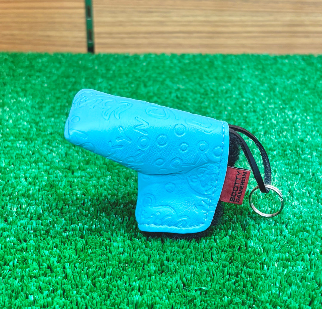 正規品 Scotty Cameron ミニパターカバー Key Fob ブルー Scotty Cameron】Mini Headcover Key Fob TIFFANY BLUE