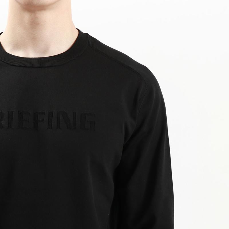 メンズウェア BRG233M27 MENS WR CREW NECK KNIT メンズ クルーネック ニット ブラック・ネイビー ゴルフ用品,メンズウェア,ゴルフウェア,ブリーフィング,briefing,正規品,人気ブランド,