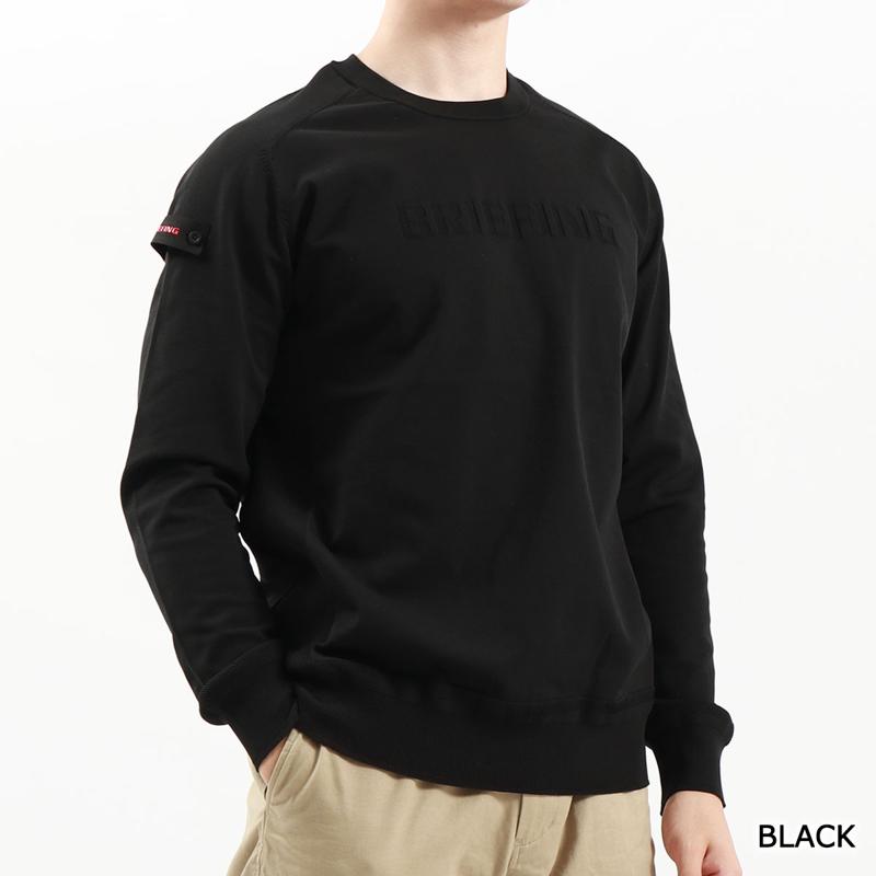 メンズウェア BRG233M27 MENS WR CREW NECK KNIT メンズ クルーネック ニット ブラック・ネイビー ゴルフ用品,メンズウェア,ゴルフウェア,ブリーフィング,briefing,正規品,人気ブランド,