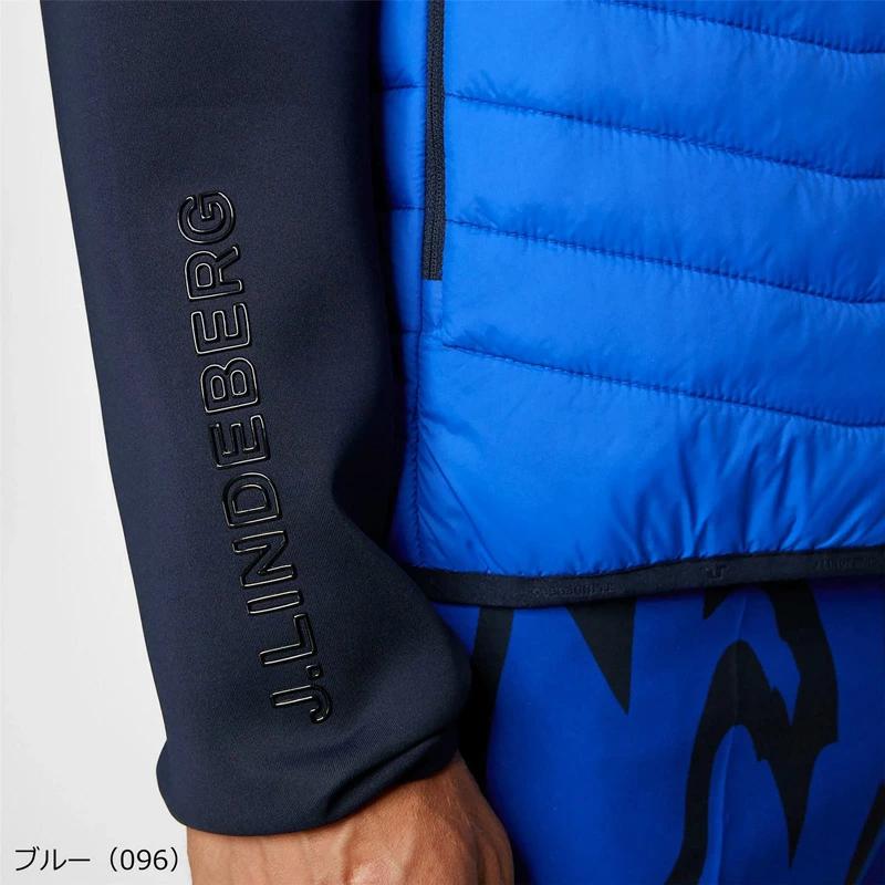 メンズウェア 071-52011 ブルゾン ゴルフ用品,メンズウェア,ゴルフウェア,J.LINDERBERG,ジェイ・リンドバーグ,アウター,ジャケット,キルトジャケット,秋冬,フロントジッパー,ポケット,撥水性,伸縮性,ストレッチ,速乾性,保温性