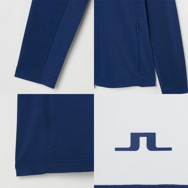 メンズウェア 071-51323 ミッドレイヤー 24SS J.LINDEBERG ジェイ・リンドバーグ メンズゴルフウェア カラーブロック ミッドレイヤー フルジップ ジャケット ディープブルー ゴルフ用品,メンズウェア,ゴルフウェア,J.LINDERBERG,ジェイ・リンドバーグ,パーカー,ブルゾン,ミッドレイヤー,吸水速乾,アウター,通気性,ストレッチ性