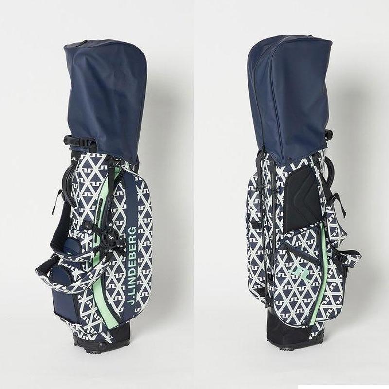キャディバッグ 073-11401 24SS ゴルフ用品,J.LINDEBERG,ジェイ・リンドバーグ,キャディバッグ,ゴルフバッグ,スタンドバッグ,ブルー,ネイビー,
