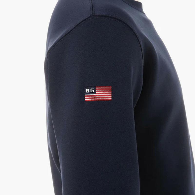 メンズウェア BBG231M07-010 3Dロゴクルーネック ゴルフ用品,メンズウェア,ゴルフウェア,ブリーフィング,briefing,正規品,人気ブランド,3Dロゴクルーネック,3Dロゴ,クルーネック,長袖,春夏,ブラック,ネイビー