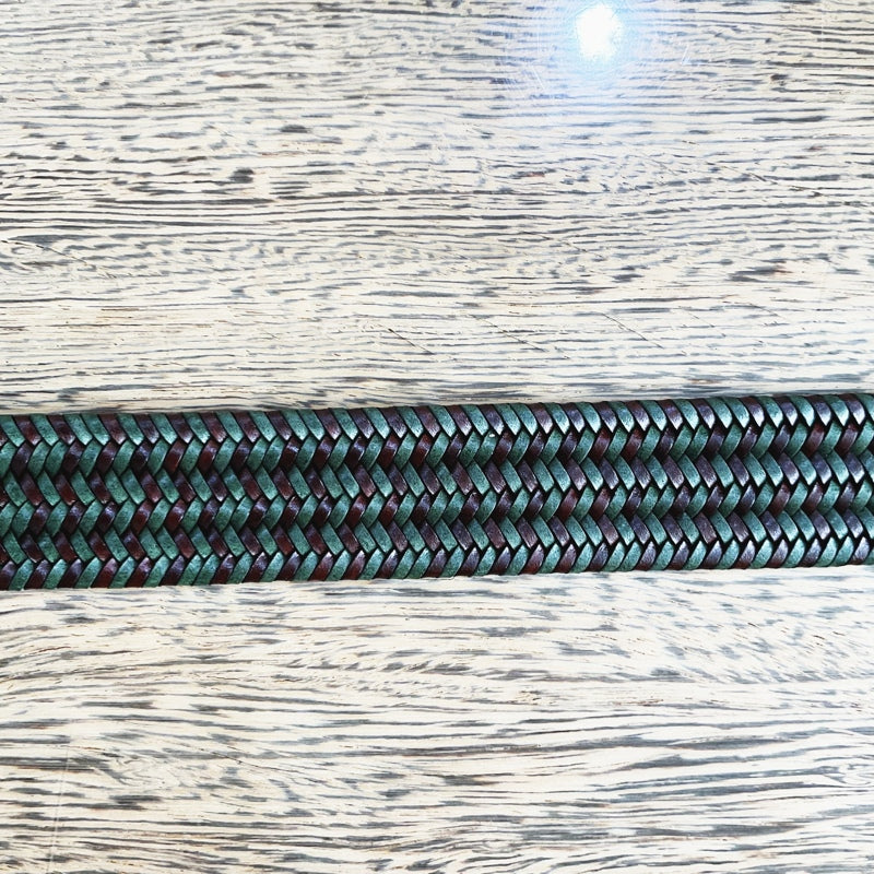 【WILL】LEATHER STRETCH BELT OLIVE/BROWN ウィル レザーストレッチベルト オリーブブラウン【海外直輸入品 US仕様】