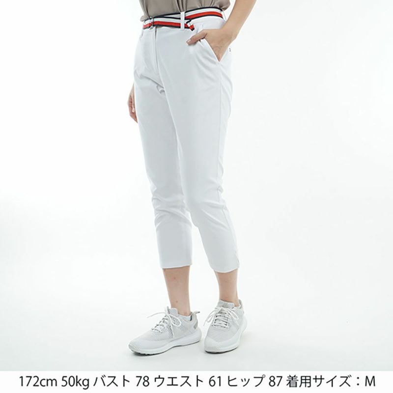 【TOMMY HILFIGER】トミーヒルフィガー　レディース ベルテッドツイル 3/4パンツ　THLA505