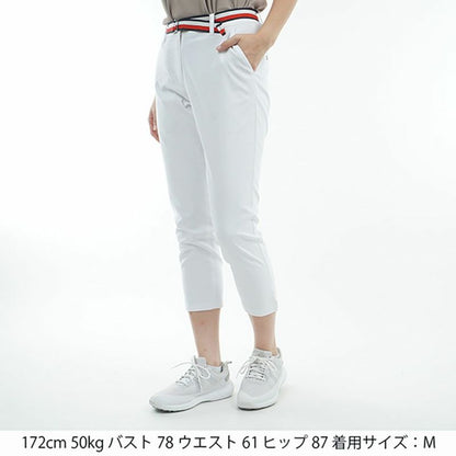 【TOMMY HILFIGER】トミーヒルフィガー　レディース ベルテッドツイル 3/4パンツ　THLA505