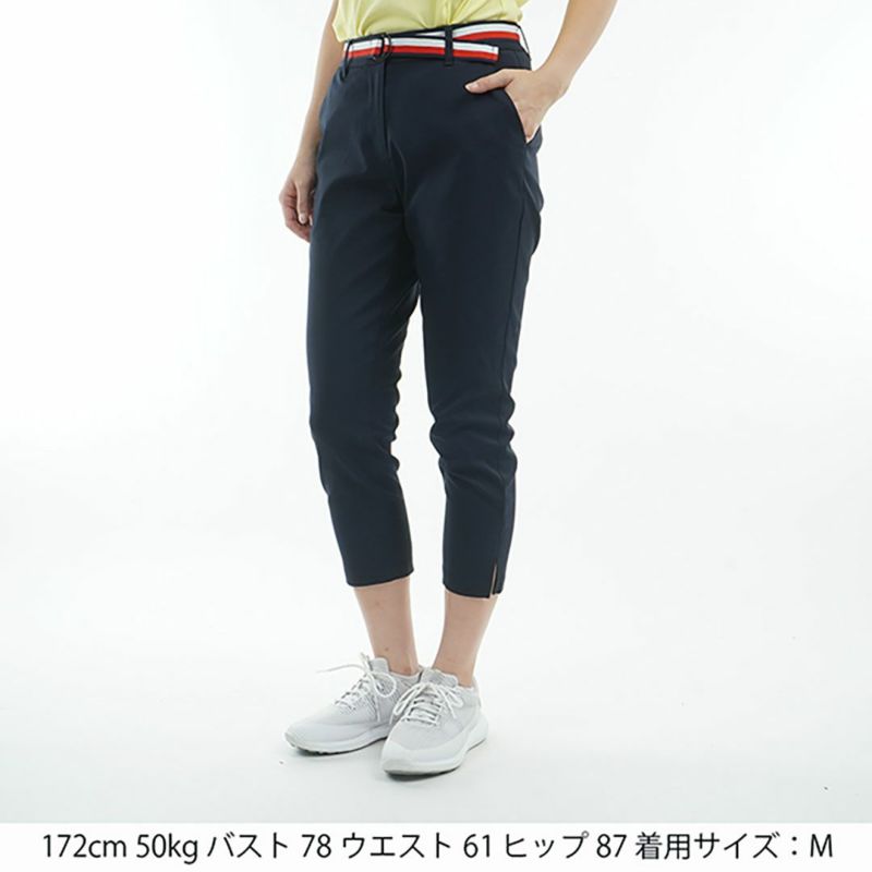 【TOMMY HILFIGER】トミーヒルフィガー　レディース ベルテッドツイル 3/4パンツ　THLA505