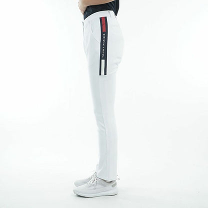 【TOMMY HILFIGER】トミーヒルフィガー　レディース サイドラインロゴ ロングパンツ　THLA513