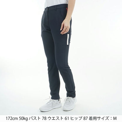 【TOMMY HILFIGER】トミーヒルフィガー　レディース サイドラインロゴ ロングパンツ　THLA513