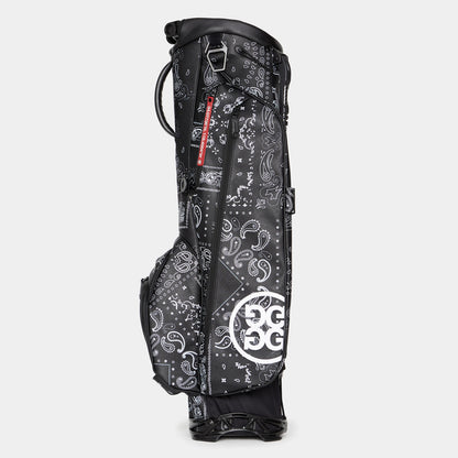 【G/FORE】Mens Killer Luxe Golf Bag ONYX　ジーフォア　メンズ　キラー リュクス　ゴルフバッグ　オニキス　スタンド付き　 G4AS23A23／073439803