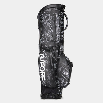 【G/FORE】Mens Killer Luxe Golf Bag ONYX　ジーフォア　メンズ　キラー リュクス　ゴルフバッグ　オニキス　スタンド付き　 G4AS23A23／073439803