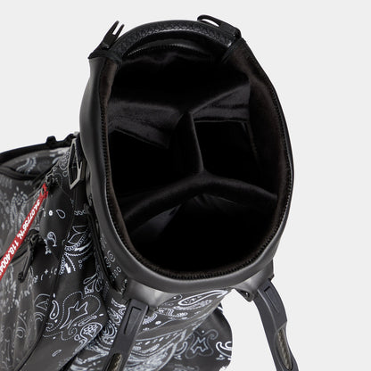 【G/FORE】Mens Killer Luxe Golf Bag ONYX　ジーフォア　メンズ　キラー リュクス　ゴルフバッグ　オニキス　スタンド付き　 G4AS23A23／073439803