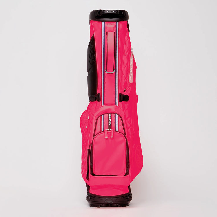 [G/FORE] Men's Daytona Plus Golf Bag PINK G4AS23A24/073439802 Men's Daytona Plus Golf Bag Pink with Stand G4AS23A24/073439802