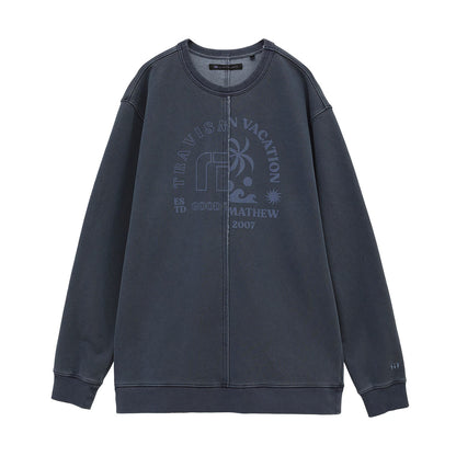 【Travis Mathew】トラヴィスマシュー 製品染め クルーネック スウェット 7AL005