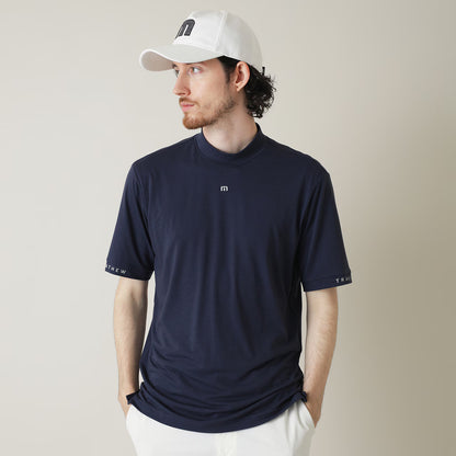 【Travis Mathew】トラヴィスマシュー ソフトタッチ ロゴプリント 半袖モックネック 7AL014