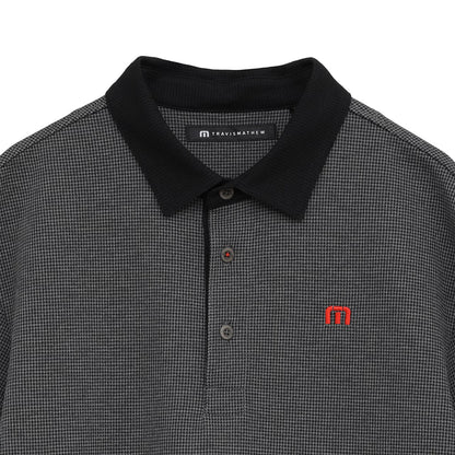 【Travis Mathew】トラヴィスマシュー　ハウンドトゥース 涼感ポロ(MENS)【石川遼プロ着用】7AM053