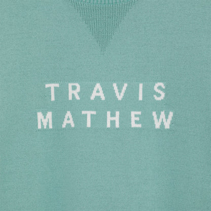 【Travis Mathew】トラヴィスマシュー　ウール混 クルーネック ロゴセーター(MENS) 【石川遼プロ着用】　7AM044