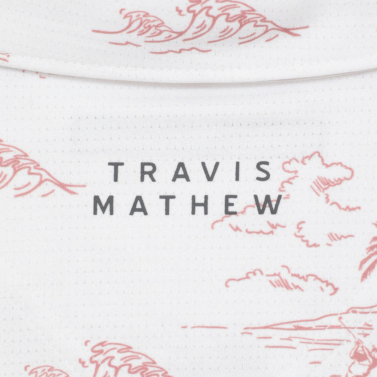 【Travis Mathew】トラヴィスマシュー メッシュ素材半袖総柄プリントポロ(MENS)　【石川遼プロ着用】7AN032