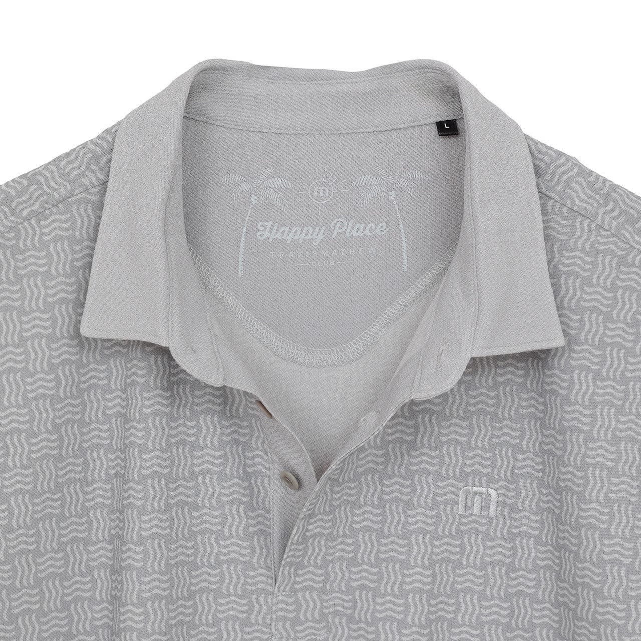 【Travis Mathew】トラヴィスマシュー　ラッセル編み半袖プリントポロ(MENS)　7AN031