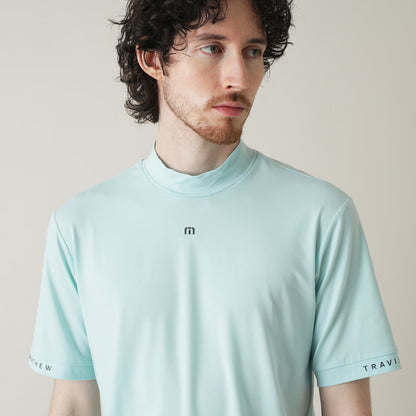 【Travis Mathew】トラヴィスマシュー ソフトタッチ ロゴプリント 半袖モックネック 7AL014