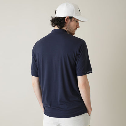 【Travis Mathew】トラヴィスマシュー ソフトタッチ ロゴプリント 半袖モックネック 7AL014