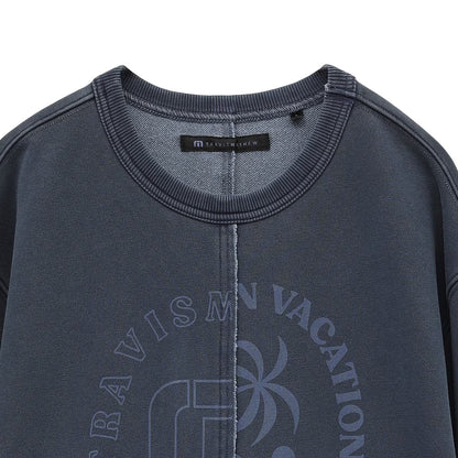 【Travis Mathew】トラヴィスマシュー 製品染め クルーネック スウェット 7AL005