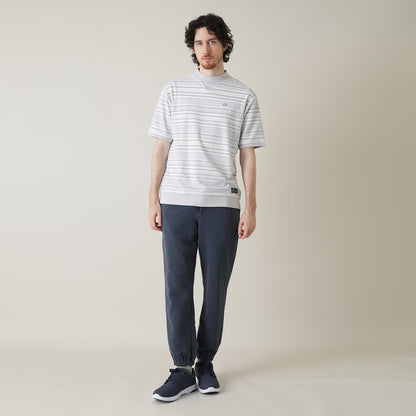 【Travis Mathew】トラヴィスマシュー パイルボーダー 半袖モックネック 7AL015