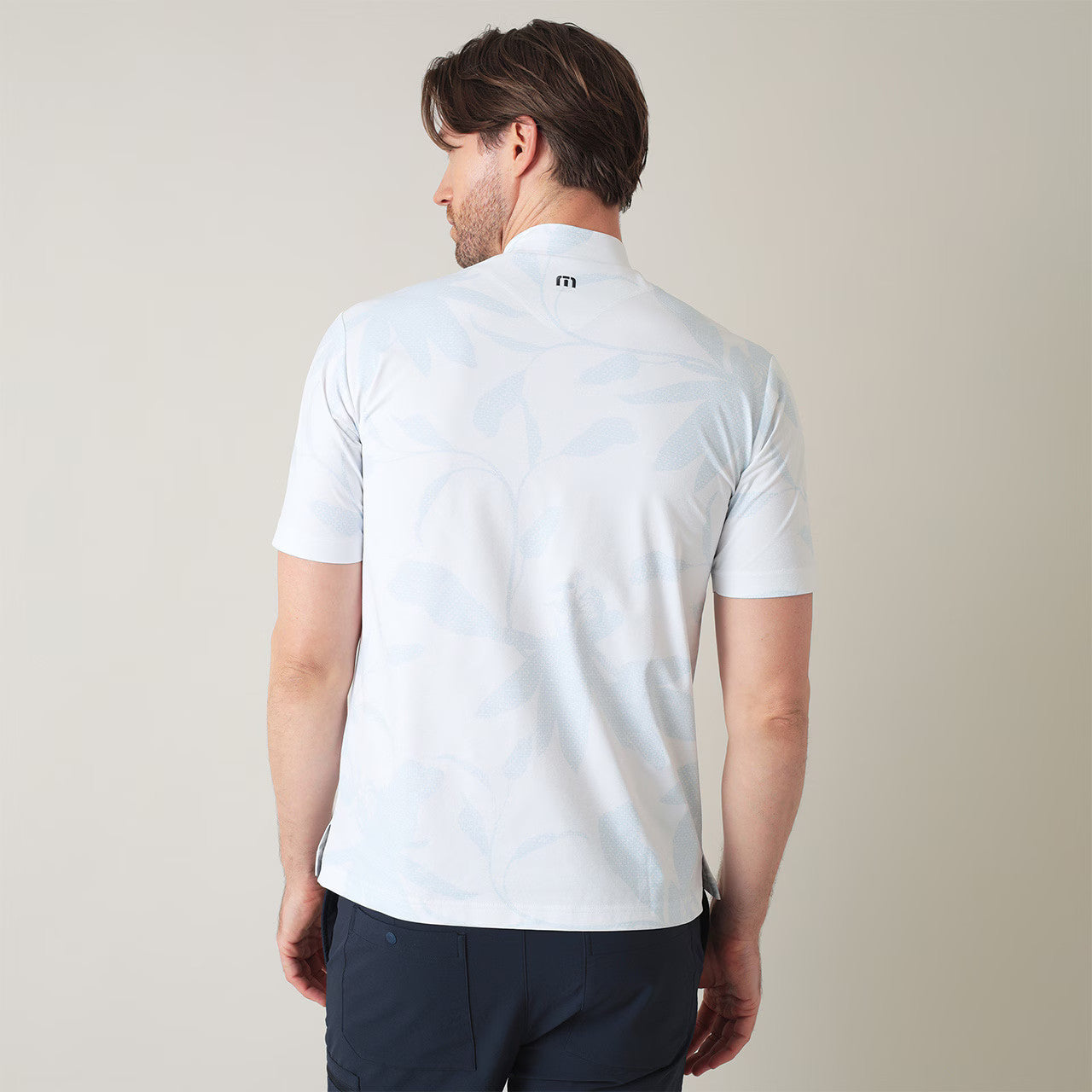 【Travis Mathew】トラヴィスマシュー　フラワー柄 半袖 モックネック(MENS)　7AM012