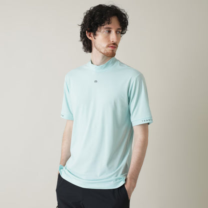 【Travis Mathew】トラヴィスマシュー ソフトタッチ ロゴプリント 半袖モックネック 7AL014