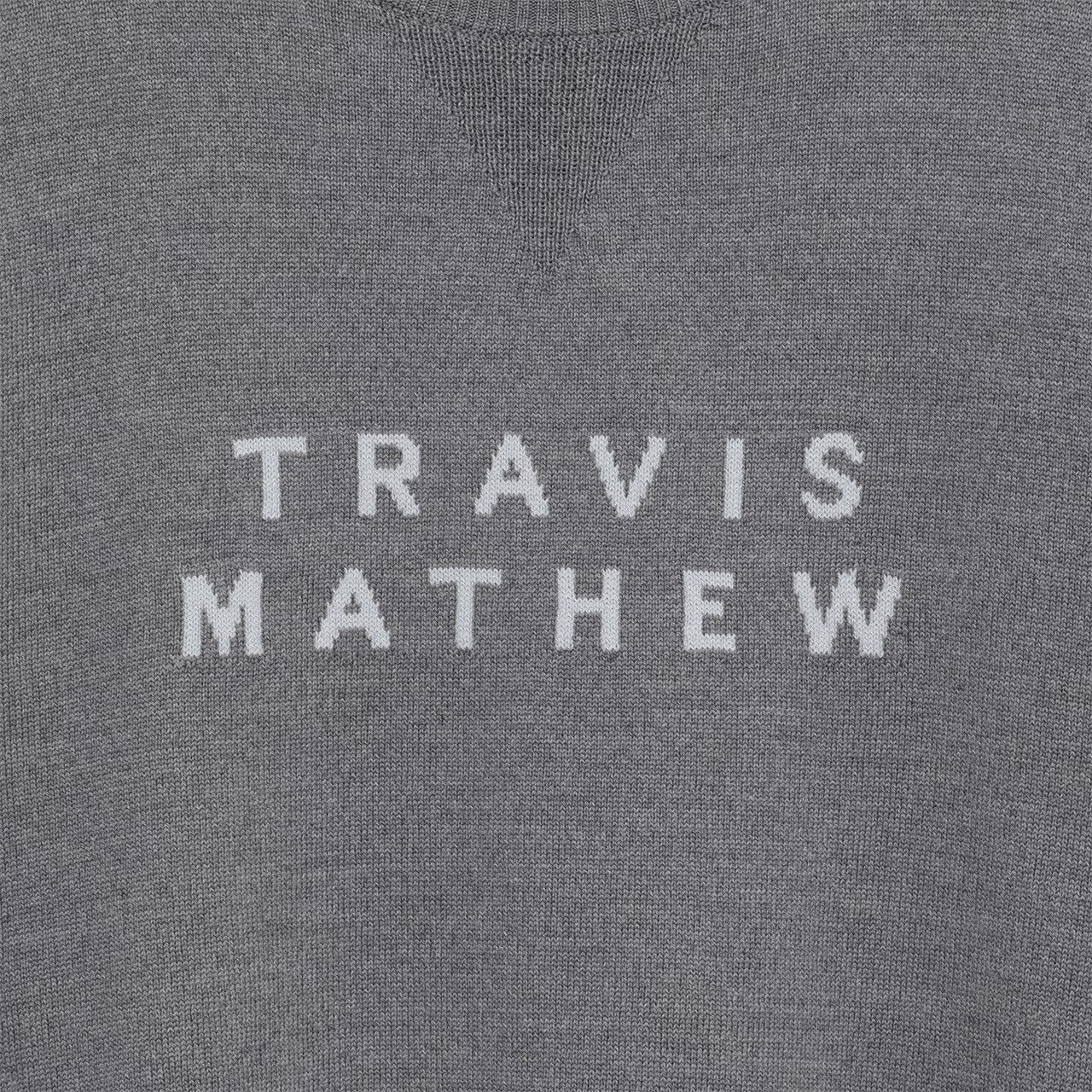 【Travis Mathew】トラヴィスマシュー　ウール混 クルーネック ロゴセーター(MENS) 【石川遼プロ着用】　7AM044