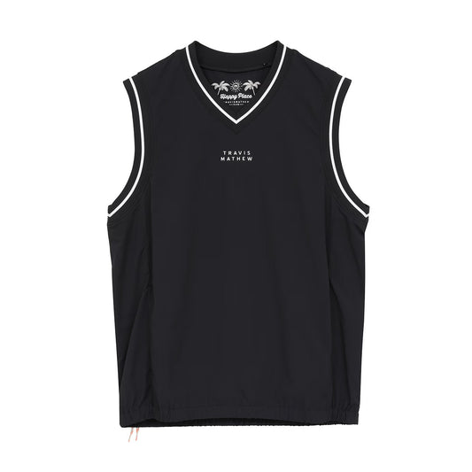 【Travis Mathew】トラヴィスマシュー　Vネックバックレーザーロゴベスト(MENS)　7AN025