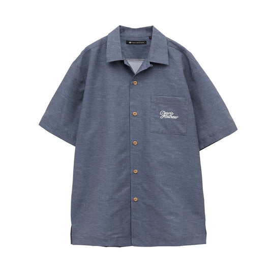 【Travis Mathew】トラヴィスマシュー DOT AIR ウェーブ総柄 開襟シャツ 7AL031
