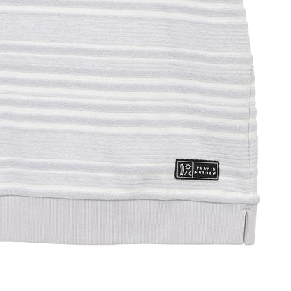 【Travis Mathew】トラヴィスマシュー パイルボーダー 半袖モックネック 7AL015