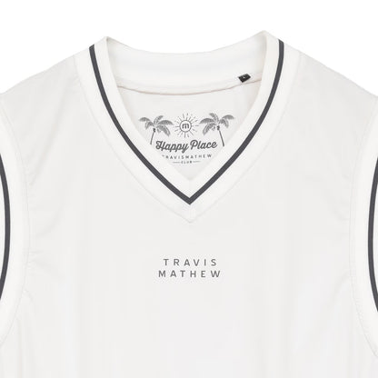 【Travis Mathew】トラヴィスマシュー　Vネックバックレーザーロゴベスト(MENS)　7AN025