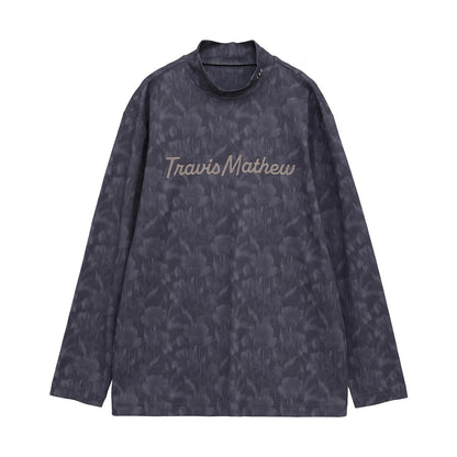 【Travis Mathew】トラヴィスマシュー　総柄 長袖 モックネック(MENS)　7AM030