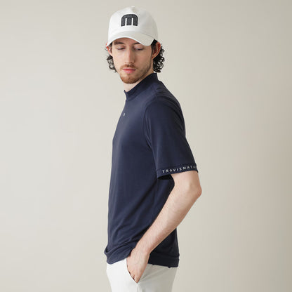 【Travis Mathew】トラヴィスマシュー ソフトタッチ ロゴプリント 半袖モックネック 7AL014