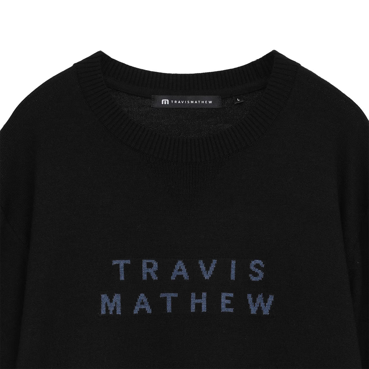 【Travis Mathew】トラヴィスマシュー　ウール混 クルーネック ロゴセーター(MENS) 【石川遼プロ着用】　7AM044