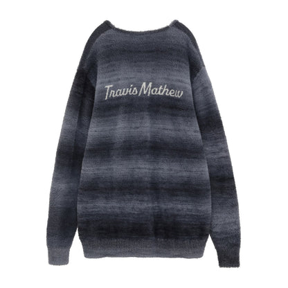 【Travis Mathew】トラヴィスマシュー　かすり染め フェザーニット カーディガン(MENS)　7AM028