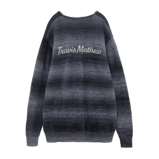 【Travis Mathew】トラヴィスマシュー　かすり染め フェザーニット カーディガン(MENS)　7AM028